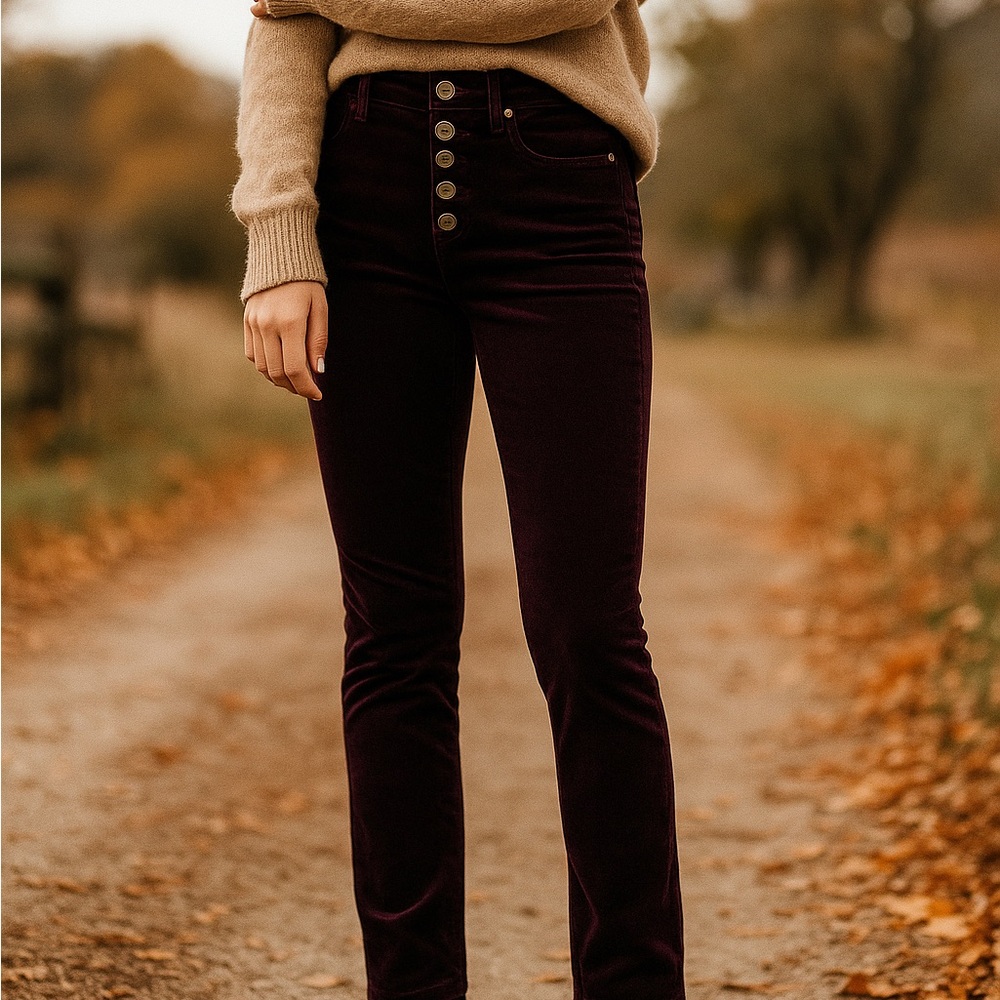 AE crushed violet pants